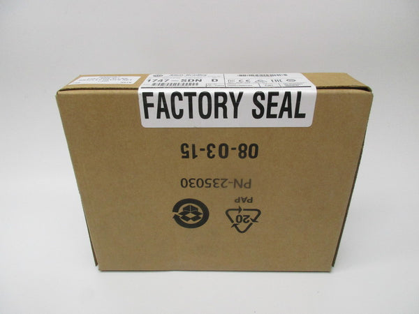 ALLEN BRADLEY 1747-SDN SER. D F/W 9.001 DATE: 2016 NSFS