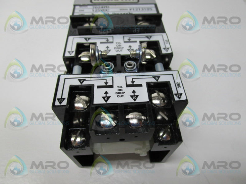 AGASTAT 7024PD TIME DELAY RELAY 5-50SEC 125VDC  NSNP
