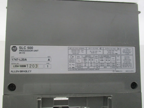 ALLEN BRADLEY 1747-L20A SER. A F/W 1  NSNP