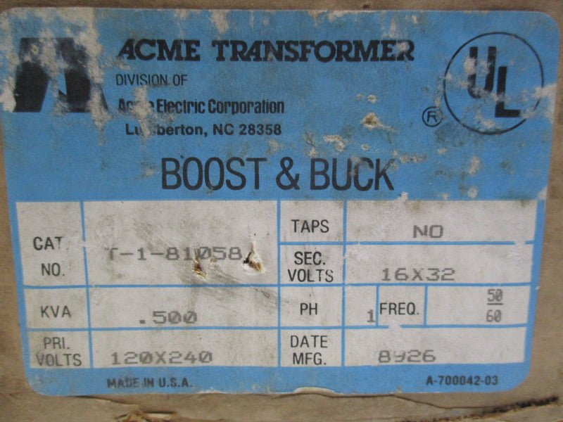 ACME T-1-81058  NSMP