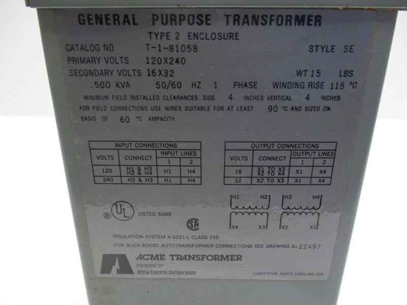 ACME T-1-81058  NSMP