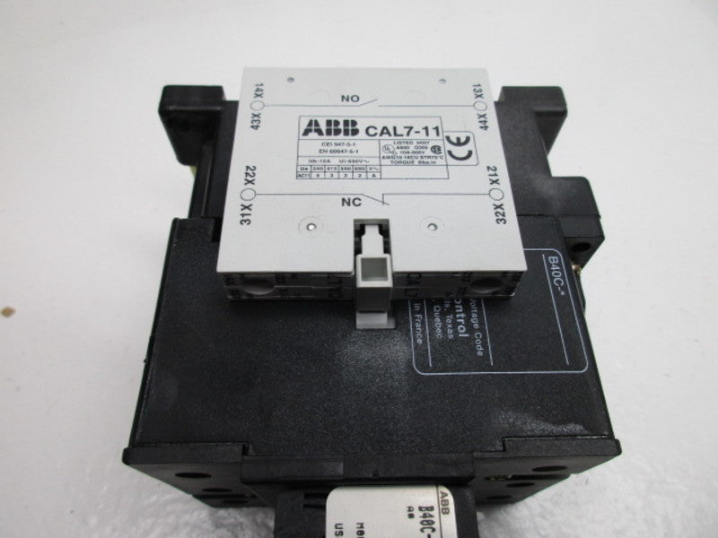 ABB B40C-122 MOTOR CONTACTOR 120V  NSMP
