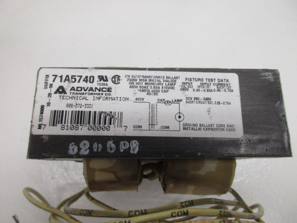 ADVANCE 71A5740 TRANSFORMER 480V  NSNP