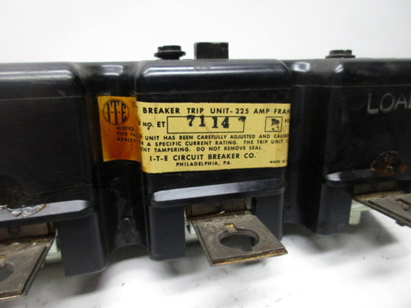 ITE ET7114 TRIP UNIT BREAKER 150A  NSMP