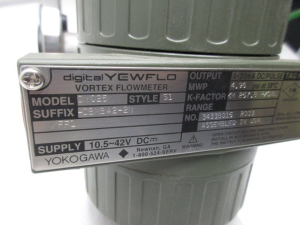 YOKOGAWA DY025-DBMBA2-2N/FF1 FLOWMETER  NSNP