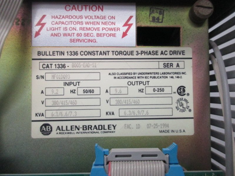 ALLEN BRADLEY 1336-B005-EAD-S1 SER.A  UNMP