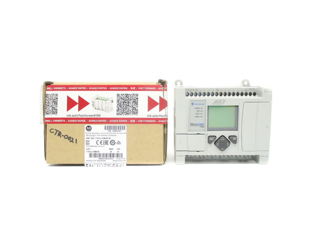 ALLEN BRADLEY 1763-L16BWA SER. B F/W 16 24VDC NSMP