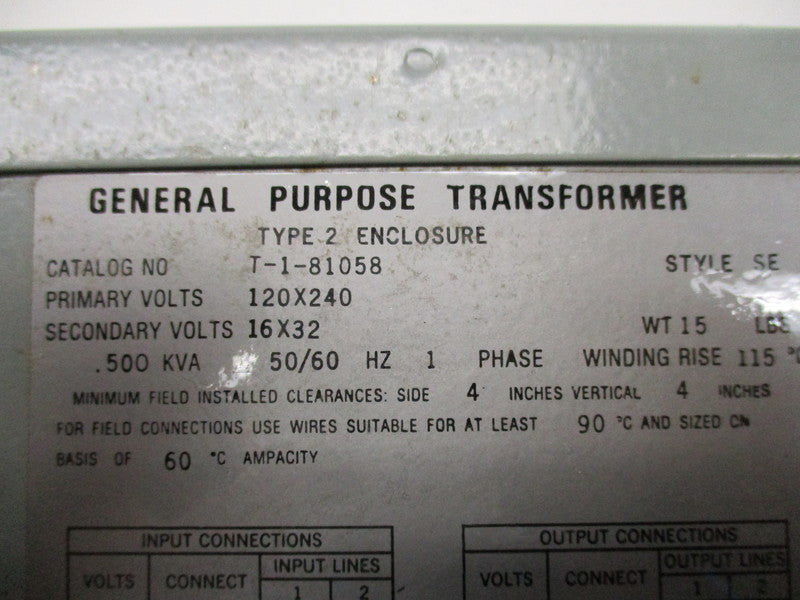 ACME TRANSFORMER T-1-81058  NSNP