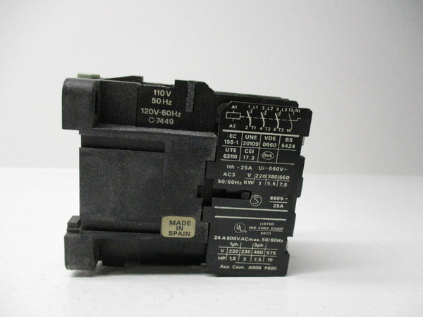 AGUI WARD LEONARD WCL-01.A-III T1 CONTACTOR 120V  UNMP