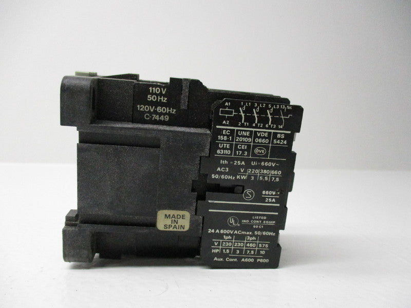 AGUI WARD LEONARD WCL-01.A-III T1 CONTACTOR 120V  UNMP