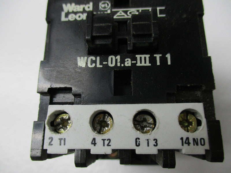 AGUI WARD LEONARD WCL-01.A-III T1 CONTACTOR 120V  UNMP