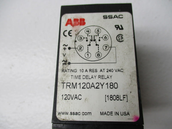 ABB TRM120A2Y180 RELAY 120V  NSNP