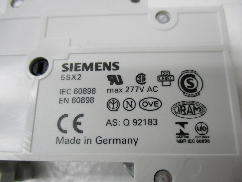 SIEMENS 5SX2 CIRCUIT BREAKER 277VAC  NSNP