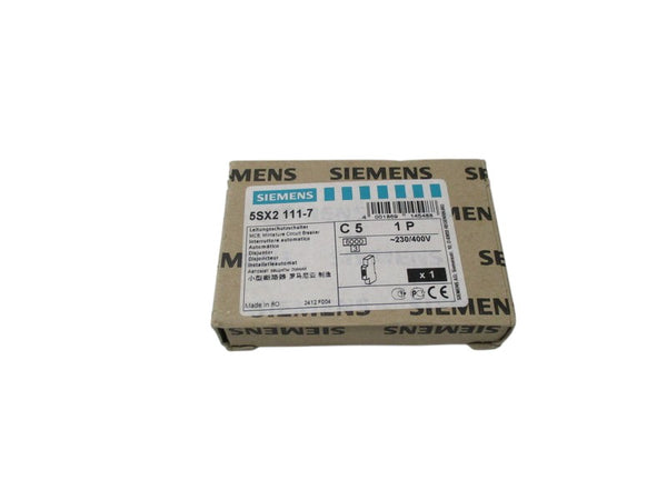 SIEMENS 5SX2 111-7 CIRCUIT BREAKER 400V  NSFS