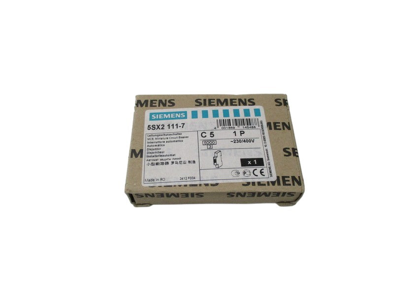 SIEMENS 5SX2 111-7 CIRCUIT BREAKER 400V  NSFS
