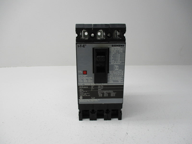 ITE SIEMENS HED63B030 CIRCUIT BREAKER 600VAC 30A  NSMP
