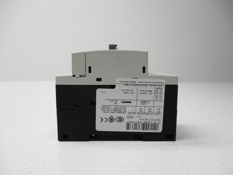 SIEMENS 3RV1011-0GA15 CIRCUIT BREAKER 0.45-0.63A 690V  NSNP
