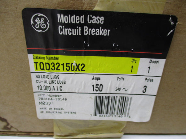 GENERAL ELECTRIC TQD32150X2 CIRCUIT BREAKER 240V 150A  NSMP