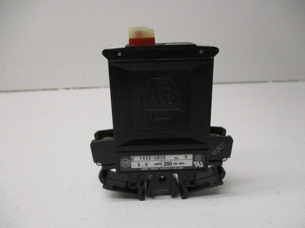 ALLEN BRADLEY 1492-G050 CIRCUIT BREAKER SER. B 5A 250VAC  NSMP