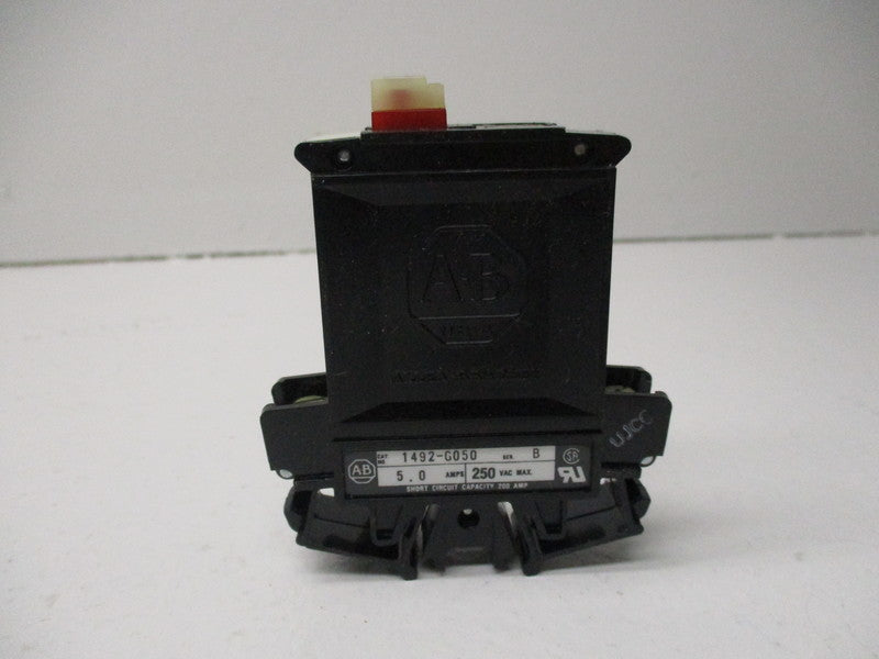 ALLEN BRADLEY 1492-G050 CIRCUIT BREAKER SER. B 5A 250VAC  NSMP