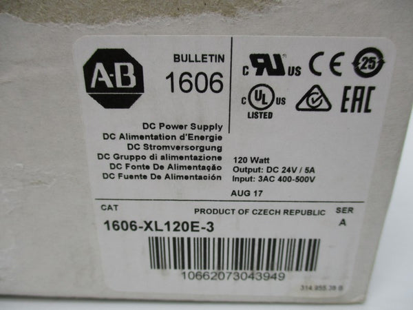 ALLEN BRADLEY 1606-XL120E-3 SER. A 400-500V 5A (WH) NSMP
