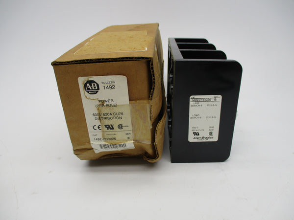 ALLEN BRADLEY 1492-PD3226 SER. B 600V 620A (BR/WH) NSMP