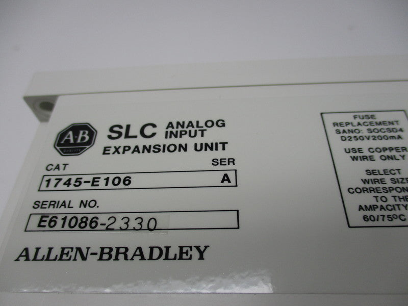 ALLEN BRADLEY 1745-E106 SER A  NSNP