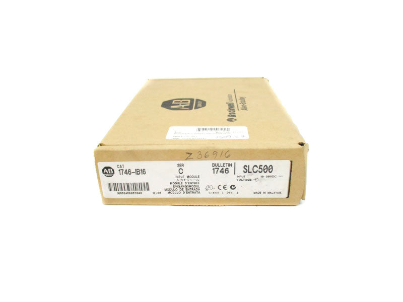 ALLEN BRADLEY 1746-IB16 SER. C 10-30VDC DATE: 2006 NSFS