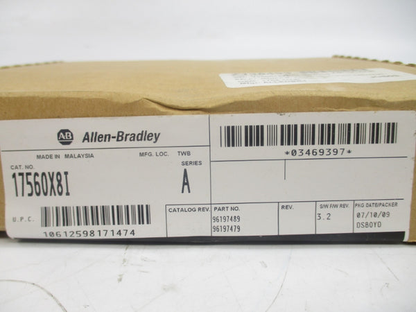 ALLEN BRADLEY 1756-OX8I SER. A F/W 3.2 DATE: 2009 NSFS