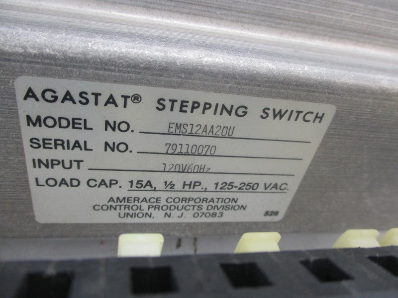 AGASTAT EMS12AA20U 120V 15A UNMP