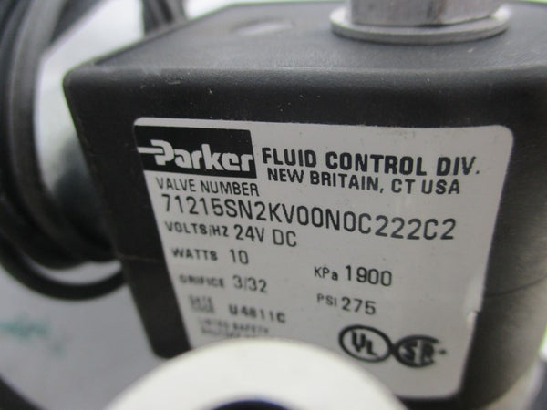 PARKER 71215SN2KV00N0C222C2 24VDC 275PSI (AS PICTURED) NSNP