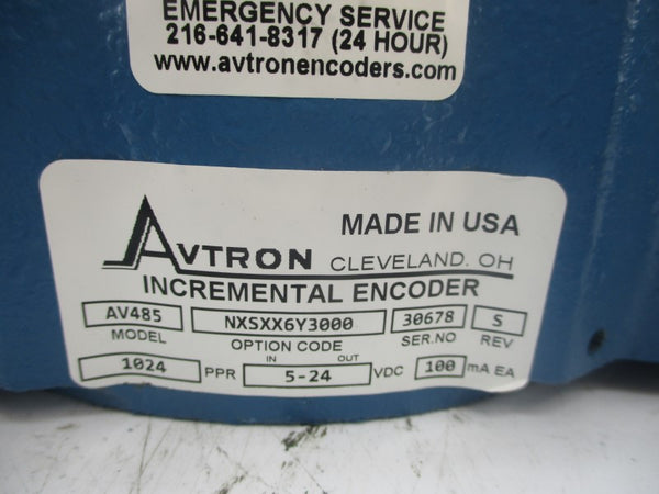 AVTRON MODEL AV485NXSXX6Y3000 5-24VDC REV. S NSNP