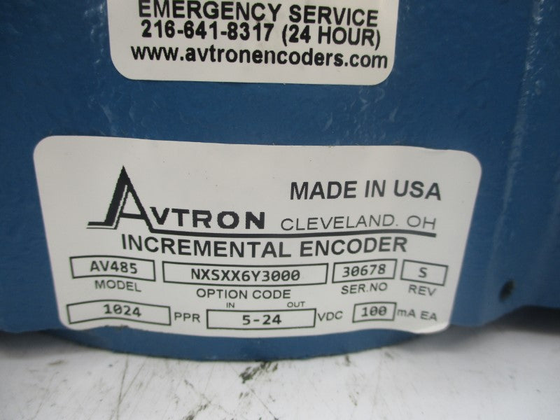 AVTRON MODEL AV485NXSXX6Y3000 5-24VDC REV. S NSNP