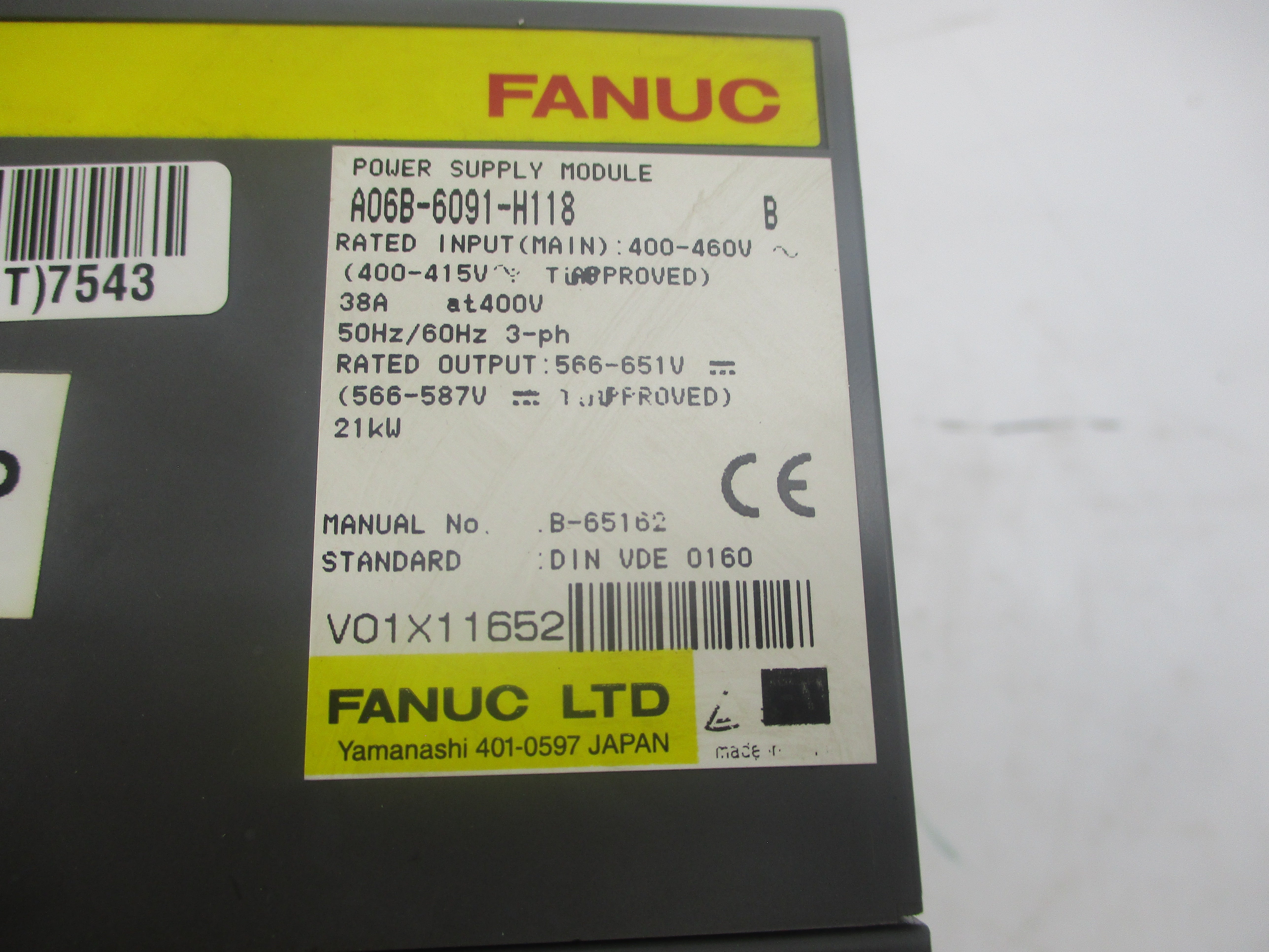 FANUC A06B-6091-H118 400-460V 38A UNMP