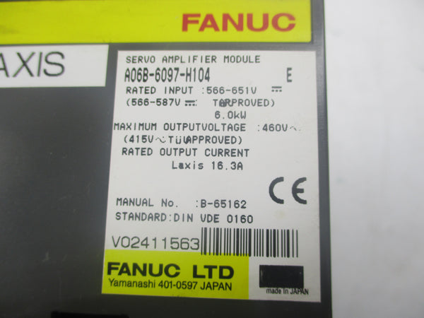 FANUC A06B-6097-H104 566-651V UNMP