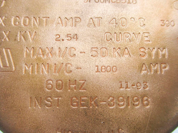 GENERAL ELECTRIC 9F60MCB518 2.54KV 18R NSNP