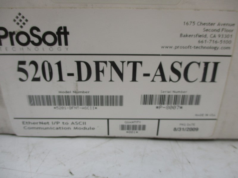 PROSOFT 5201-DFNT-ASCII NSMP