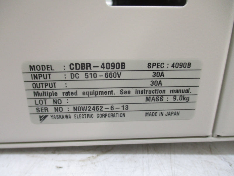 YASKAWA CDBR-4090B 510-660VDC 30A NSMP