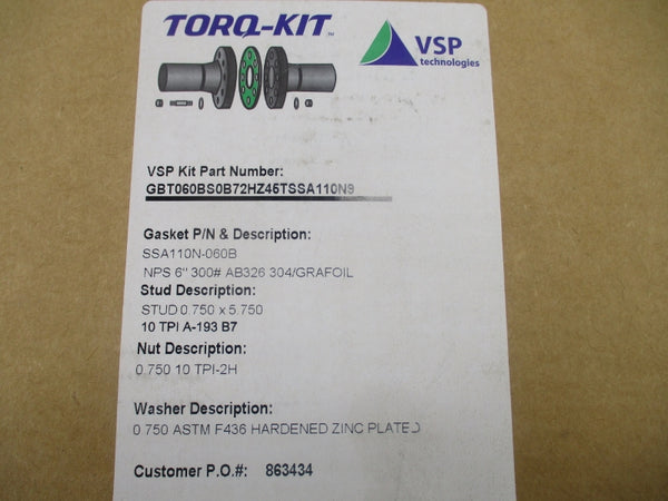 VSP TECHNOLOGIES GBT060BS0B72HZ45TSSA110N9 NSFS