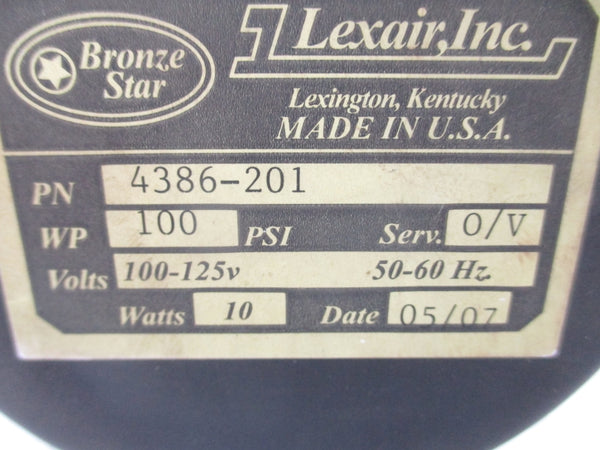 LEXAIR 4386-201 100-125V 100PSI UNMP