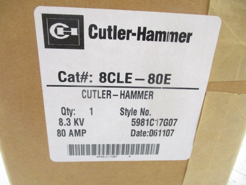 CUTLER HAMMER 8CLE-80E 5981C17G07 80A NSMP