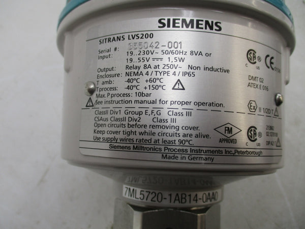 SIEMENS 7ML5720-1AB14-0AA0 LVS200 19-230V 8A NSMP