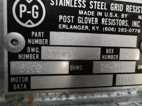 POST GLOVER 31396 25-50A NSMP