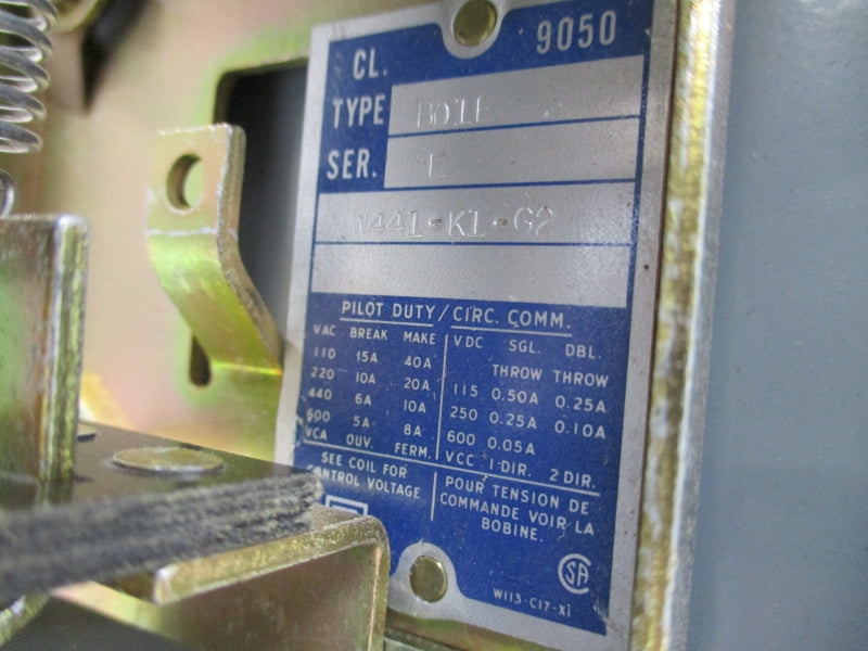 SQUARE D 9050B01EV03 SER. L 220/240VAC NSNP