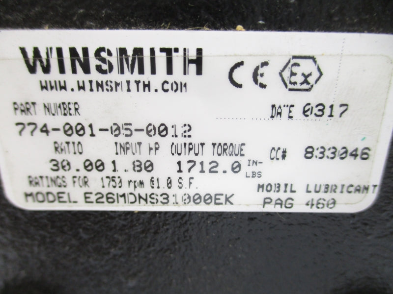 WINSMITH E26MDNS31000EK 774-001-05-0012 UNMP