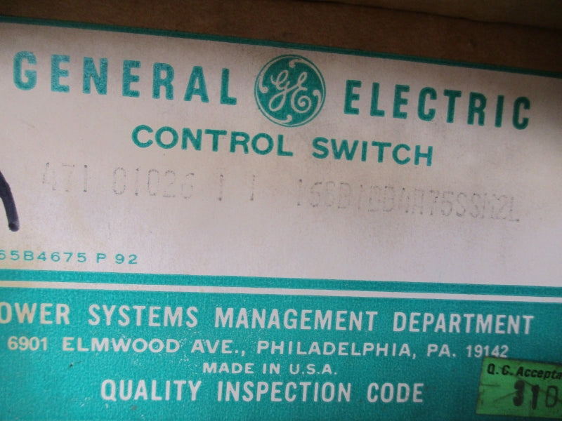 GENERAL ELECTRIC 16SB1DBA75SSM2L NSFS