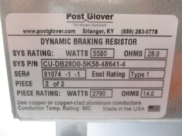 POST GLOVER CU-DB28D0-5K58-48641-4 NSNP