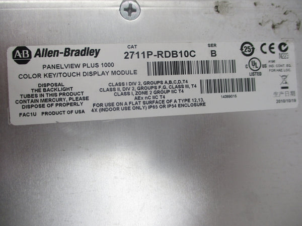 ALLEN BRADLEY 2711P-RDB10C SER. B NSNP