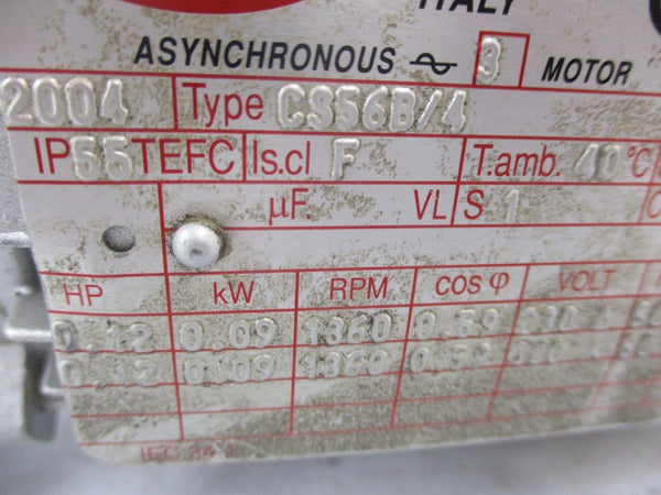 BONORA CS56B/4 200V 0.77A (AS PICTURED) UNMP