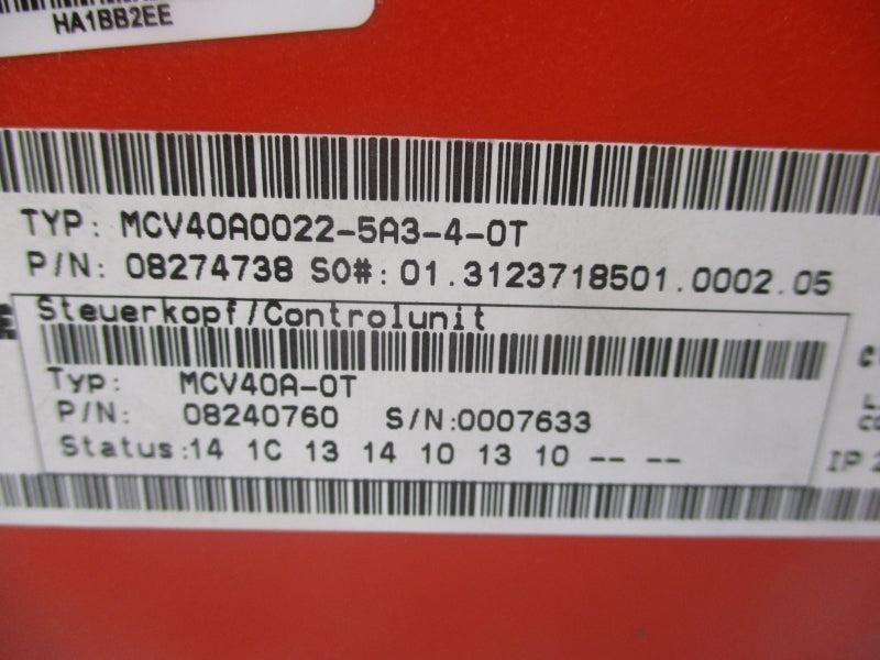 SEW EURODRIVE MCV40A0022-5A3-4-0T UNMP